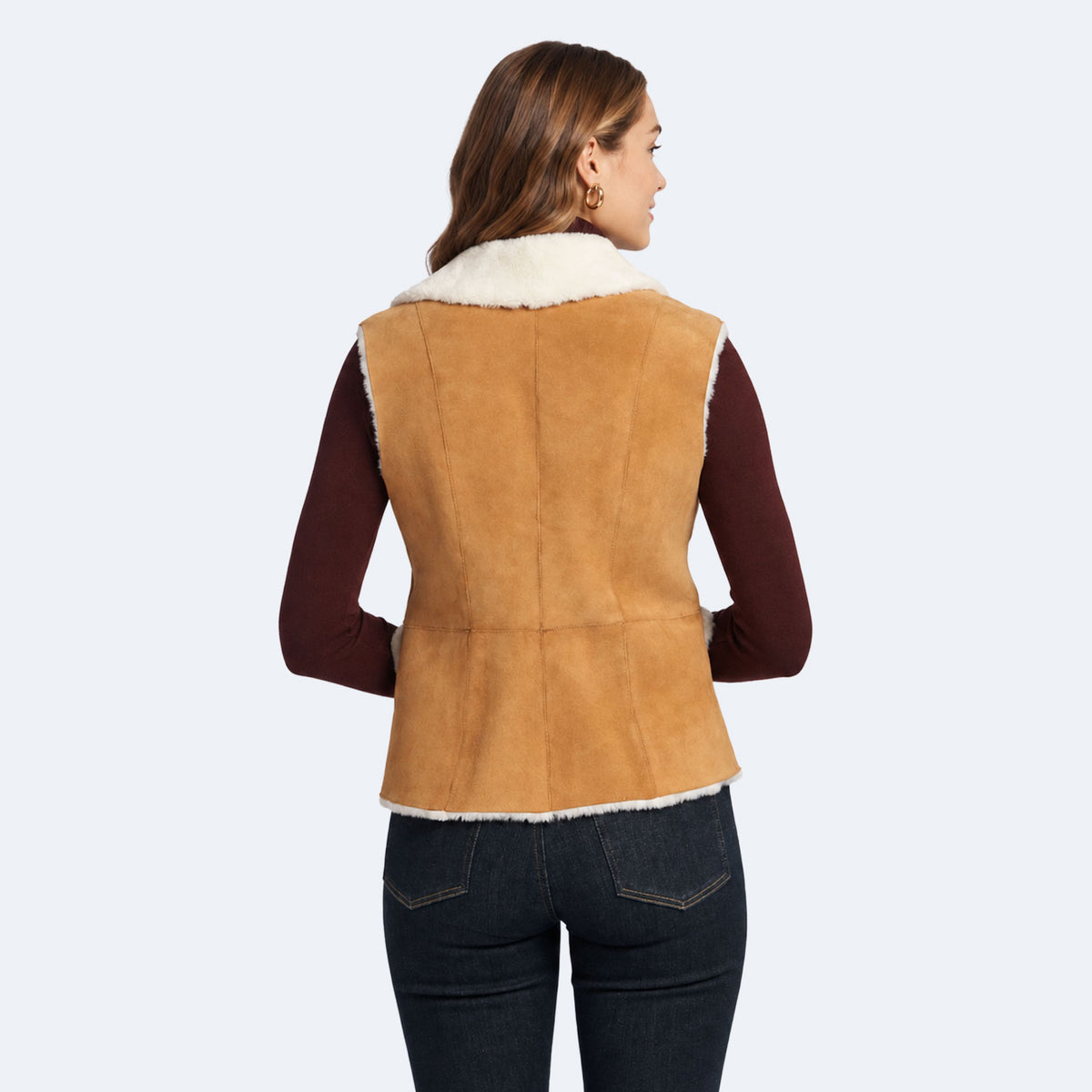 Rachel Shearling Vest-3