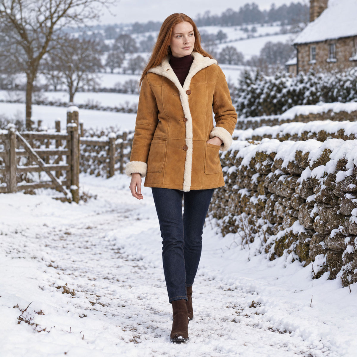 Celeste Shearling Coat-4