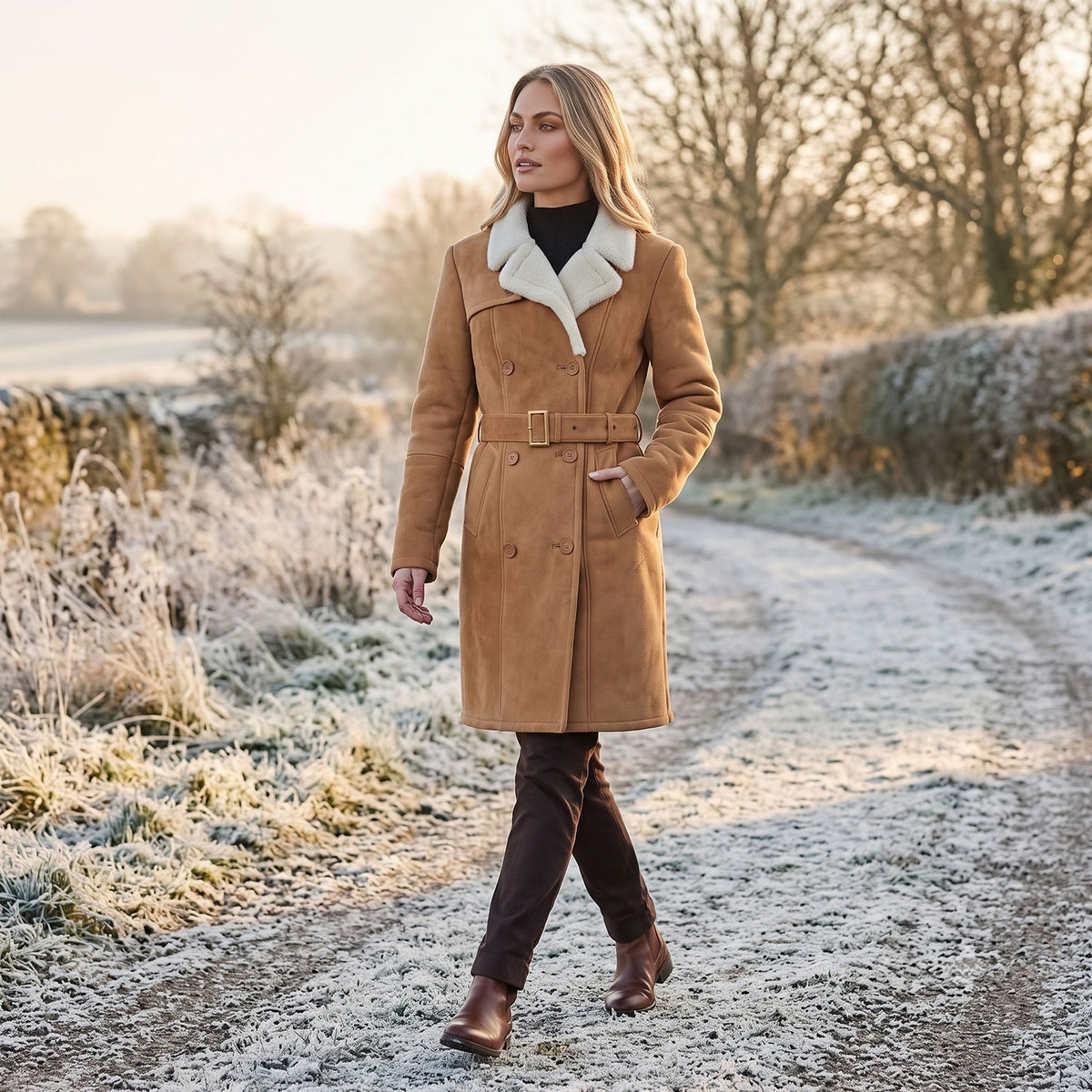 Alexa Sheepskin Coat-5