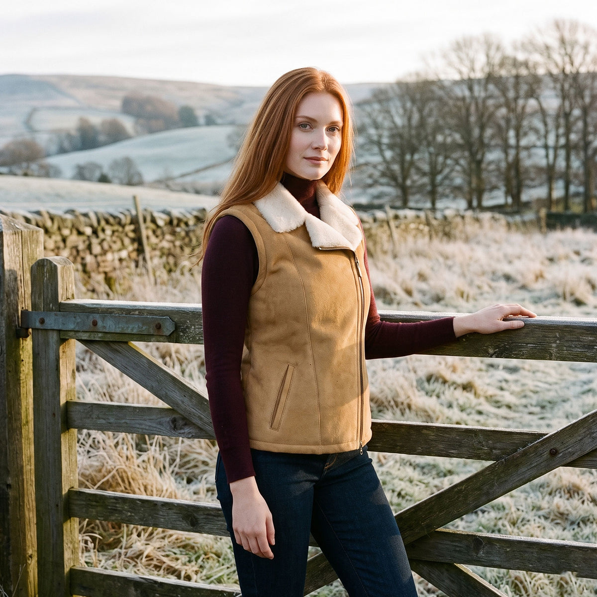Acacia Shearling Vest-5