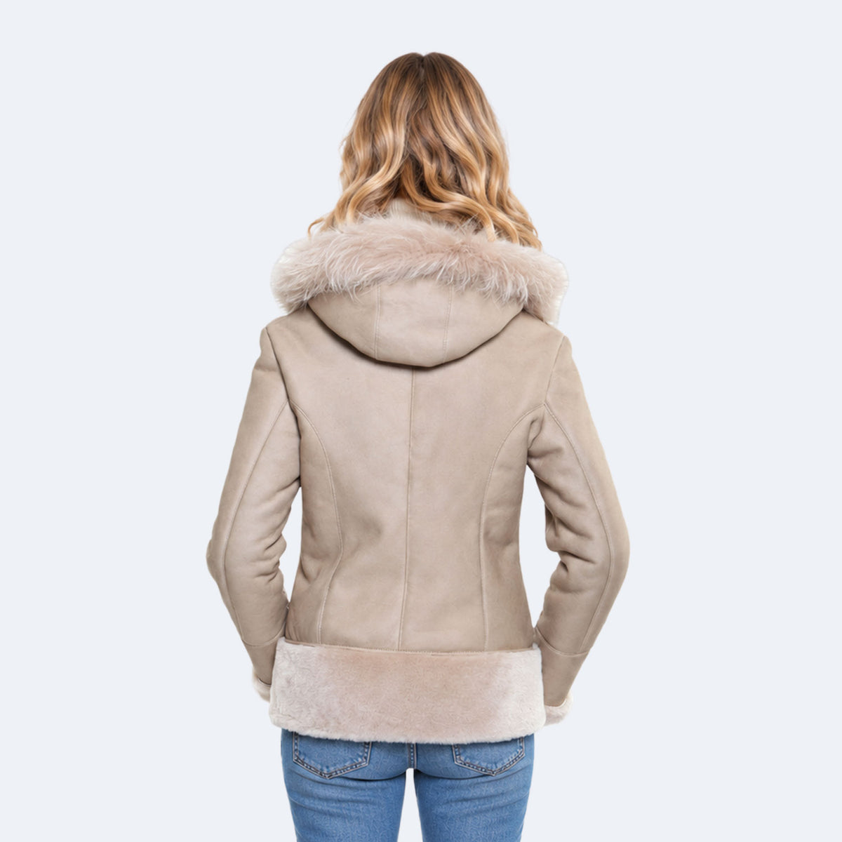 Crystal Shearling Coat-3