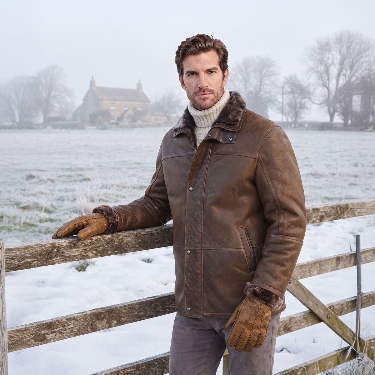 Lawrence Shearling Gloves-5