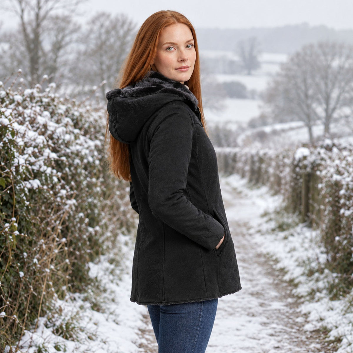Misty Sheepskin Vest-5