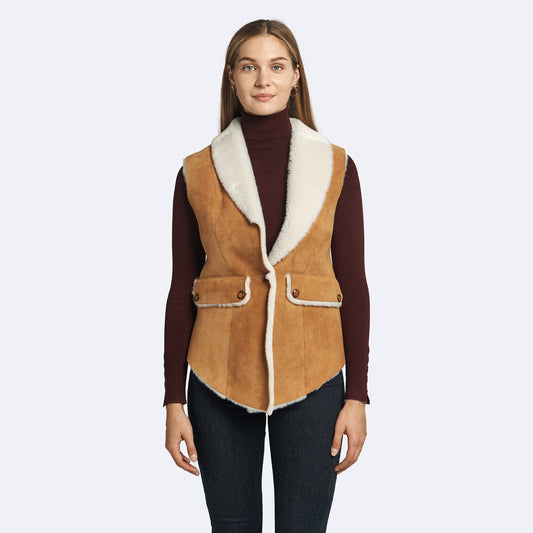 Rachel Shearling Vest
