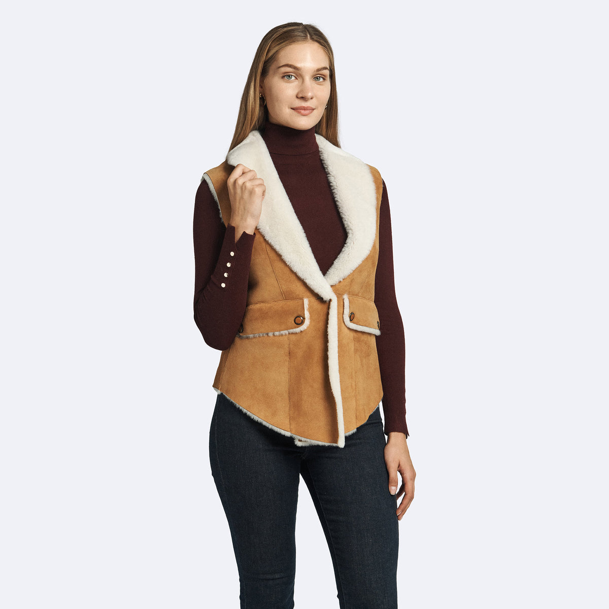 Rachel Shearling Vest