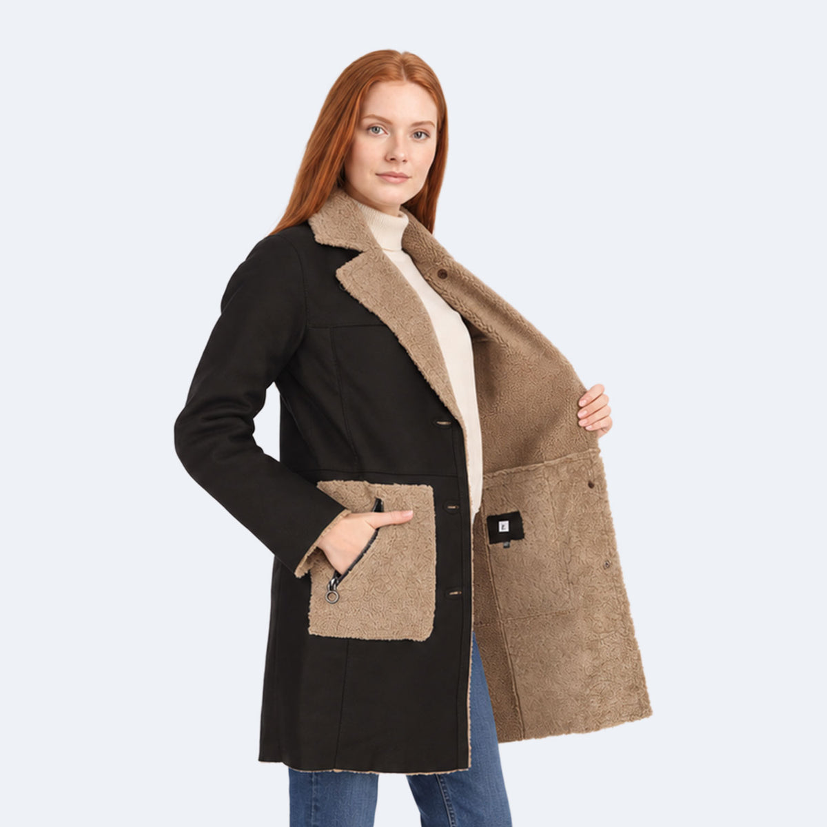 Astrid Shearling Coat-2