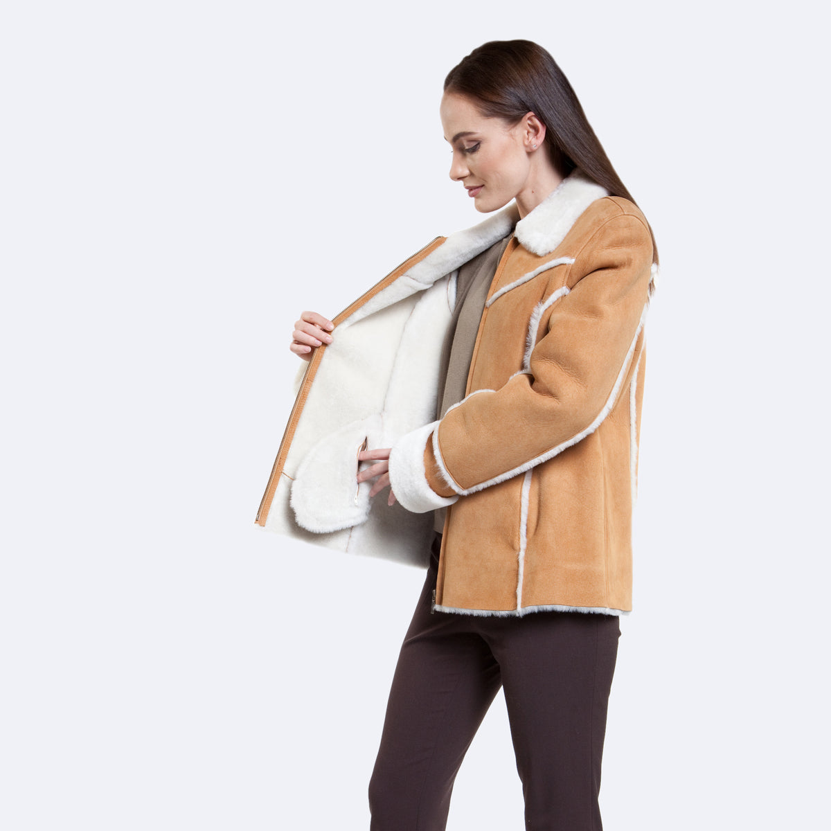 Karen Sheepskin Jacket