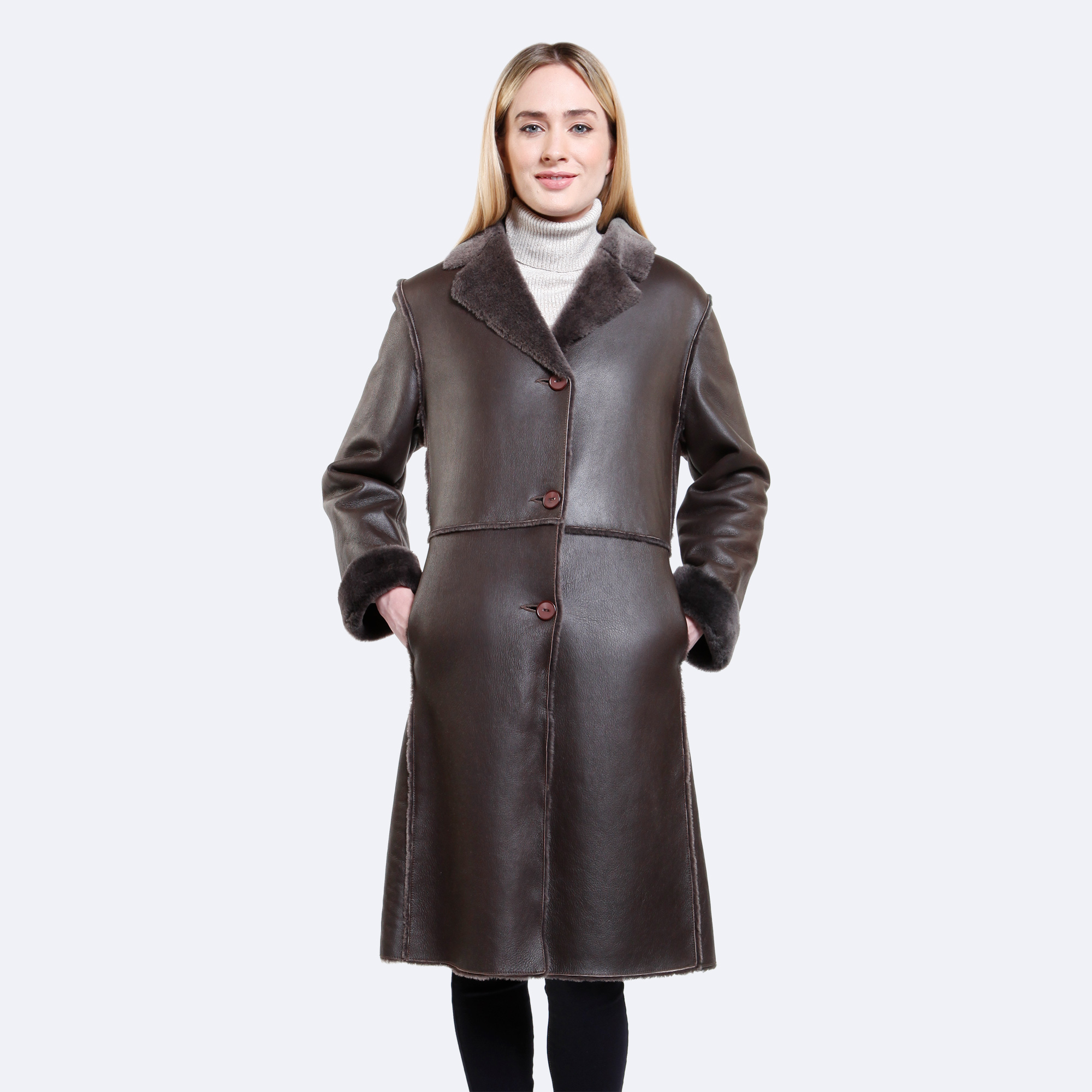 Sophia Sheepskin Coat